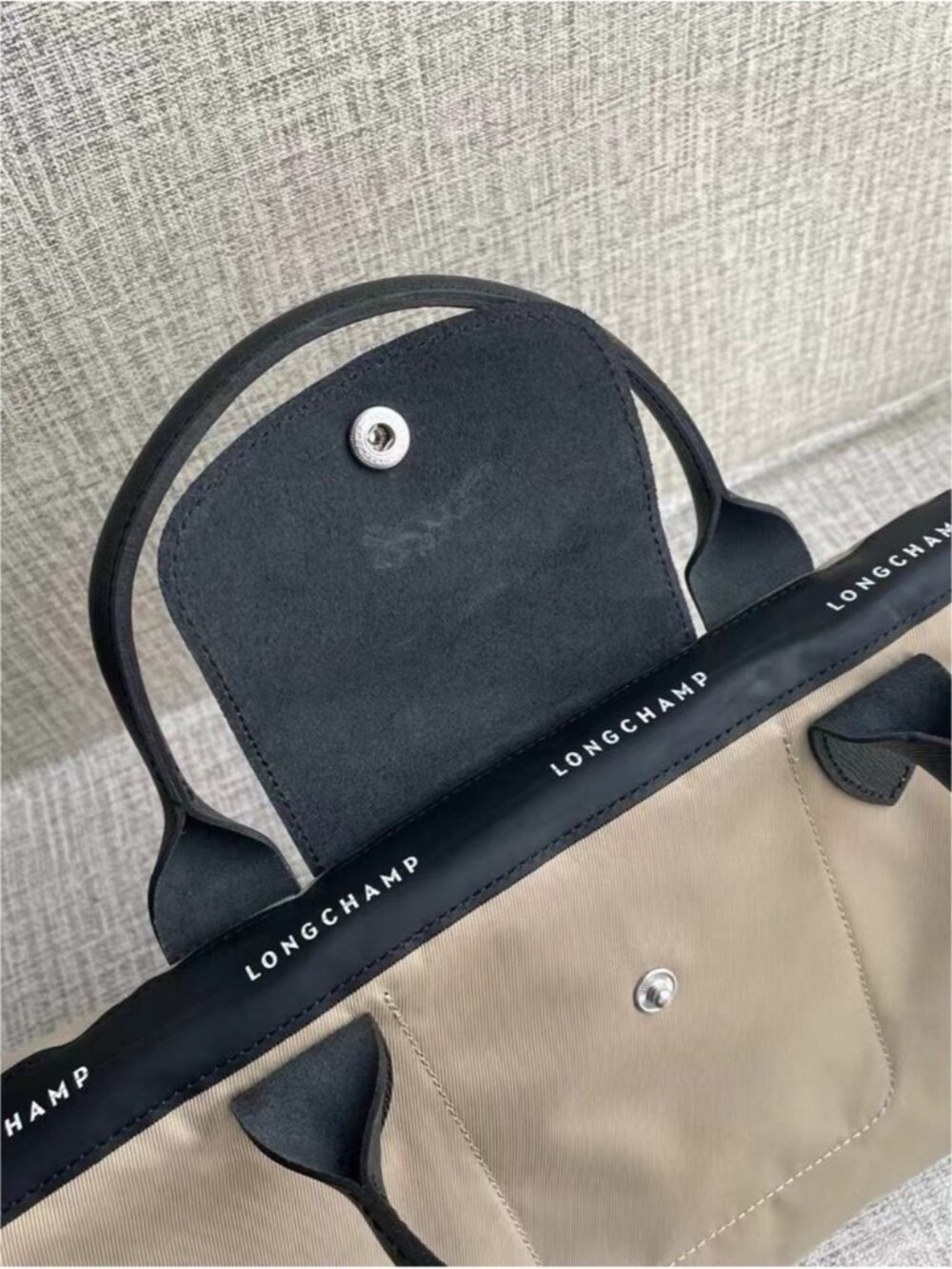 Longchamp Le Pliage Energy Beige Hand‑Crossbody Tote Bag - Picture 3 of 8